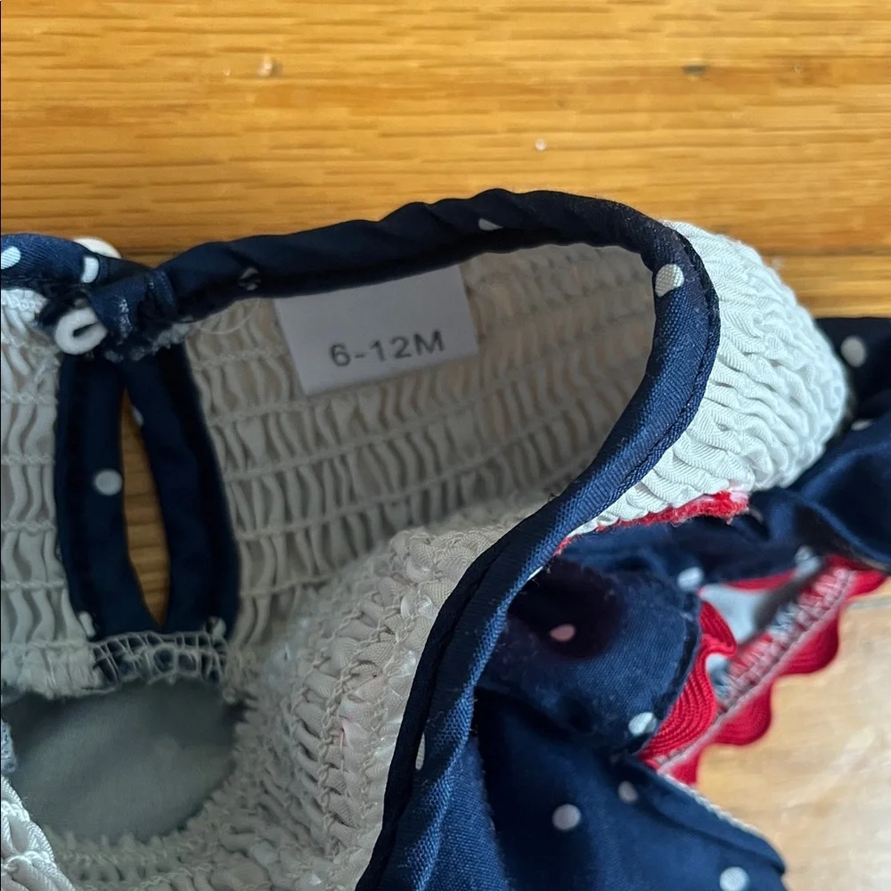 America Baby Smocked Bubble Romper - Picture 2 of 5